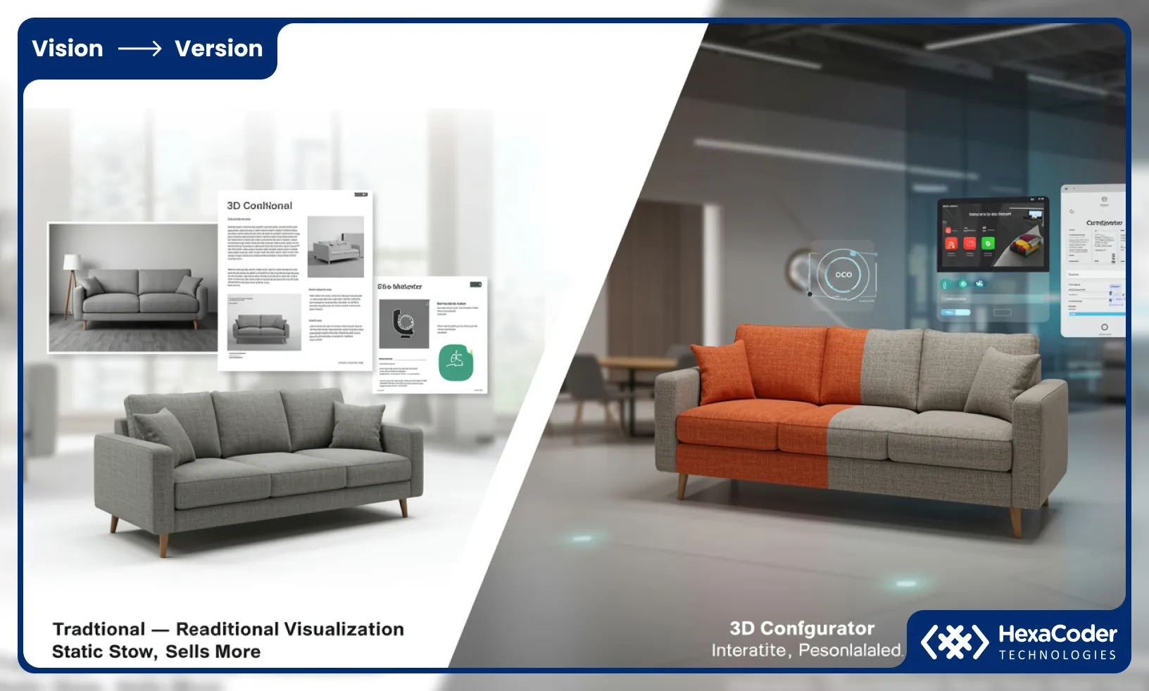 3D Configurators vs Traditional Product with Organization for Sales